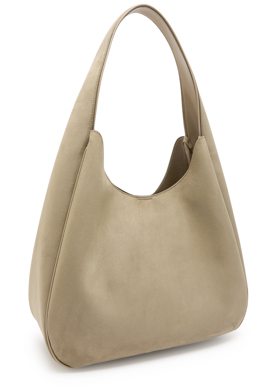 【Stella McCartney】 Logo faux suede shoulder bag STELLA MCCARTNEY Logo faux suede shoulder bag | Harvey Nichols