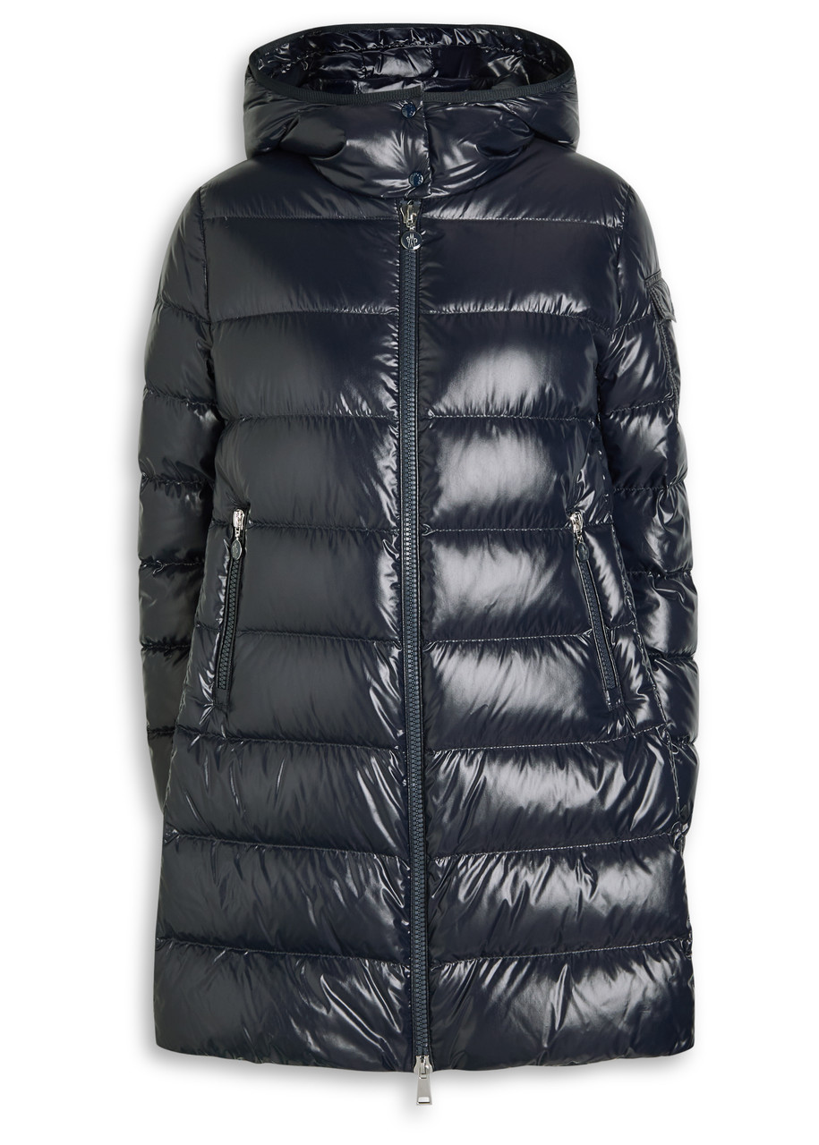 MONCLER Courcelles glossed shell parka coat | Harvey Nichols