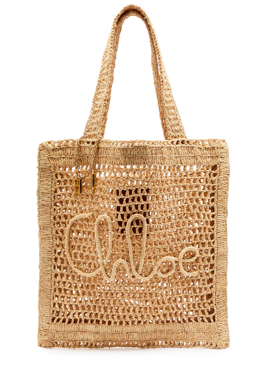 Summer Banana Raffia Tote - Divers