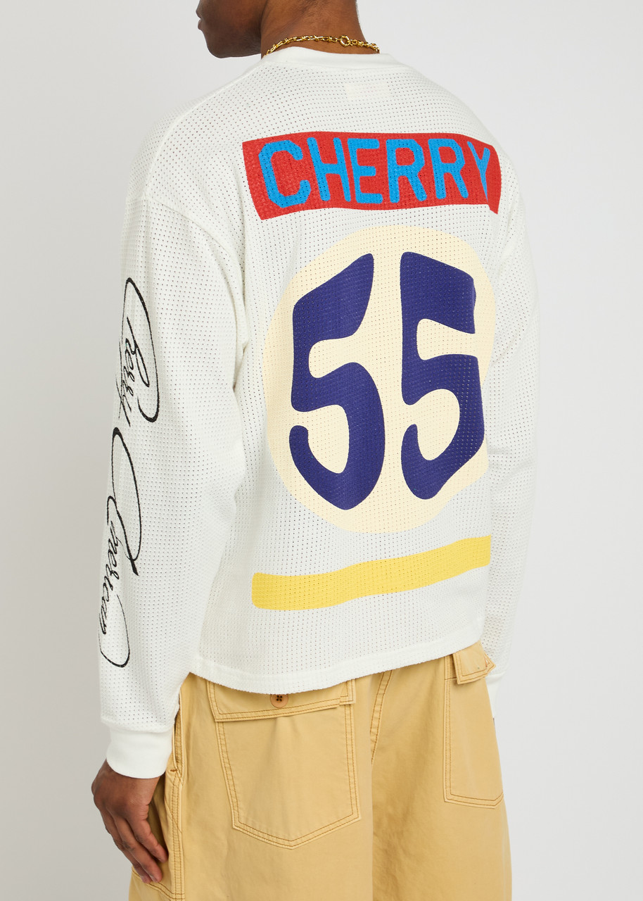 CHERRY LOS ANGELES Mesh Moto cotton-mesh T-Shirt | Harvey Nichols