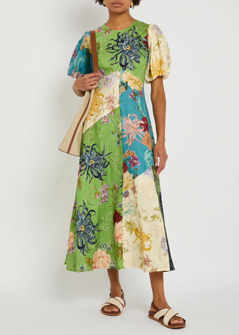 alemais avery spliced midi dress Alemais Avery Spliced Midi Dress Multi Size 16