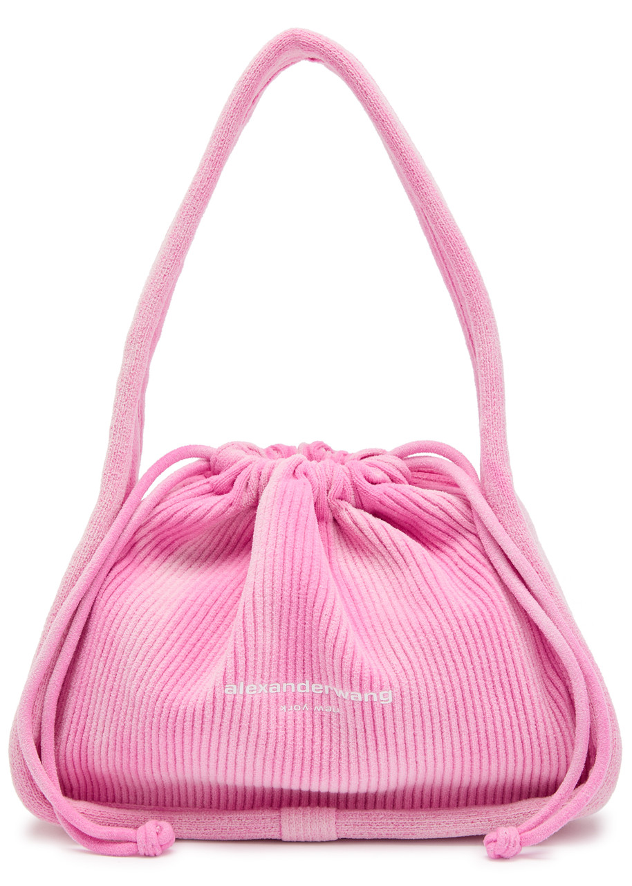 ALEXANDER WANG Ryan ribbed-knit top handle bag | Harvey Nichols