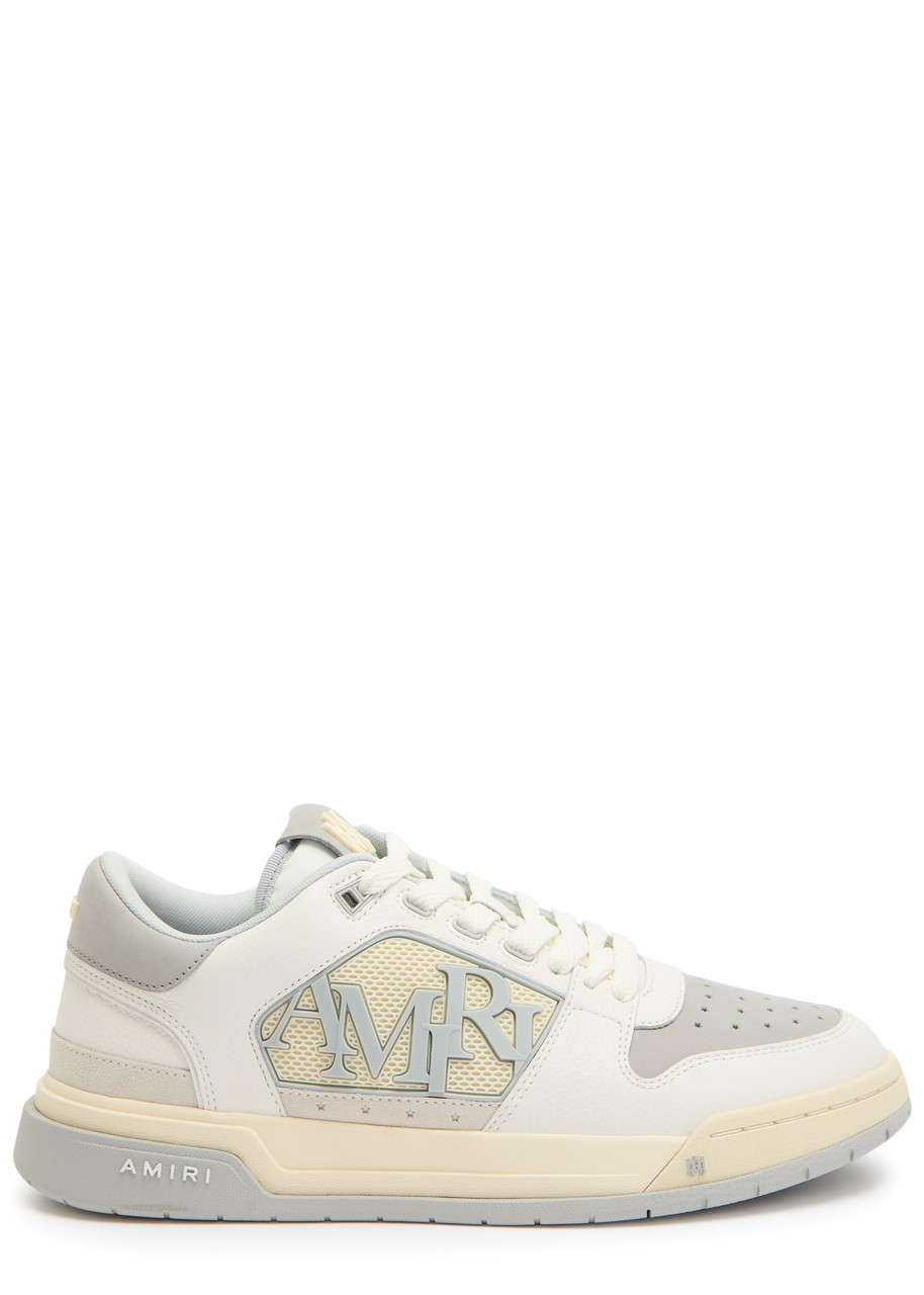 AMIRI Classic panelled grained leather sneakers | Harvey Nichols