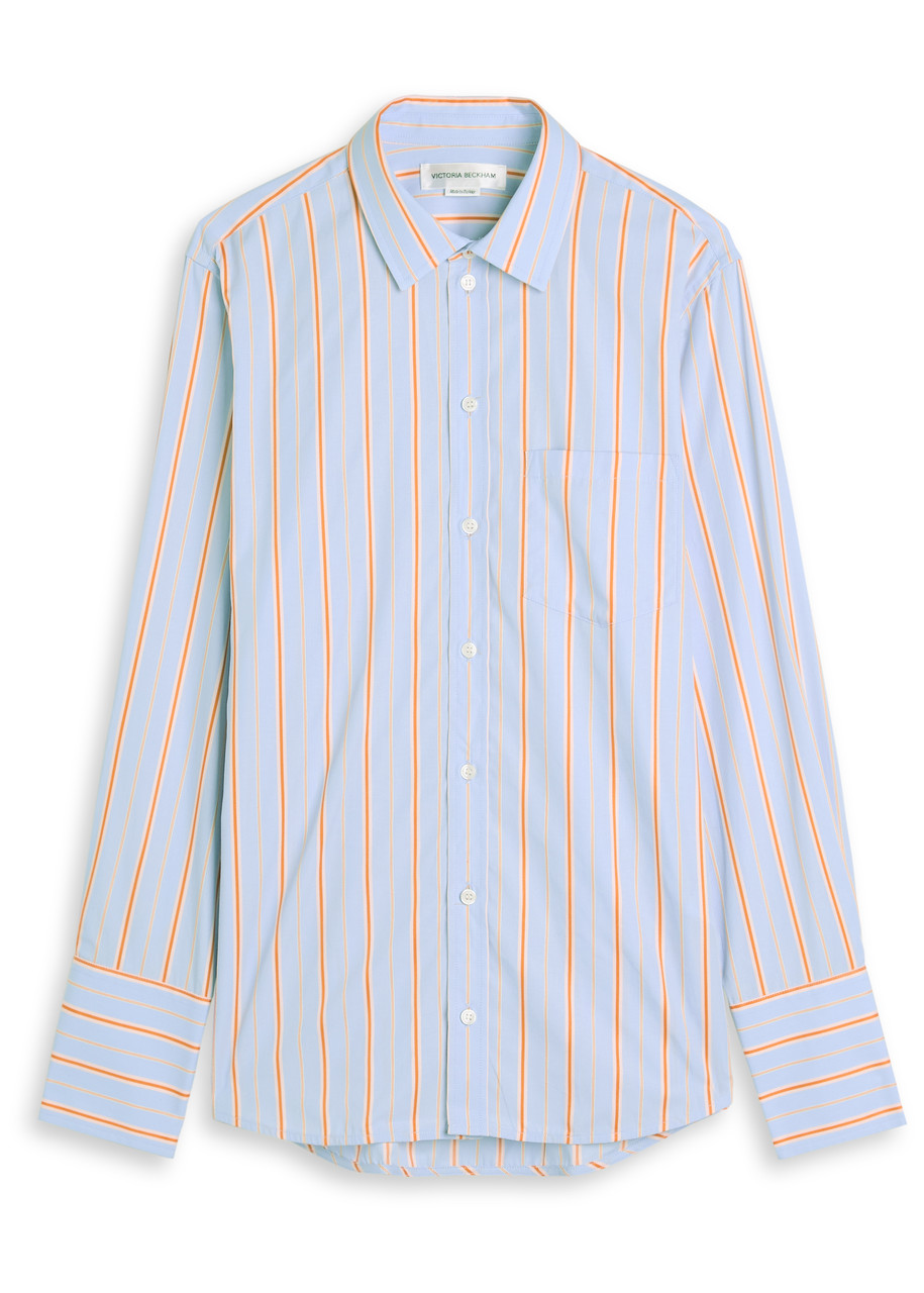 VICTORIA BECKHAM Striped cotton shirt | Harvey Nichols