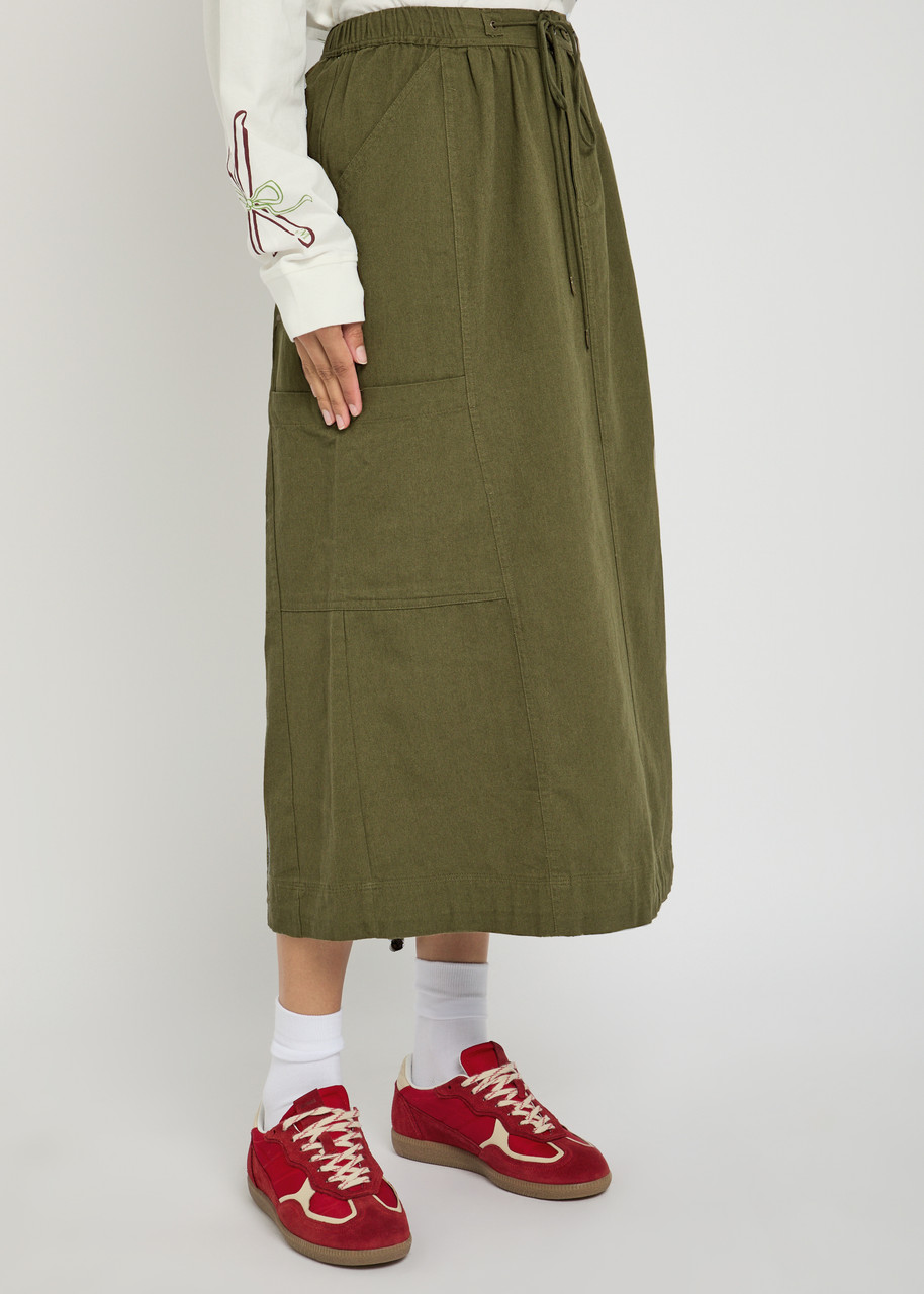 DAMSON MADDER Vika cotton midi cargo skirt | Harvey Nichols