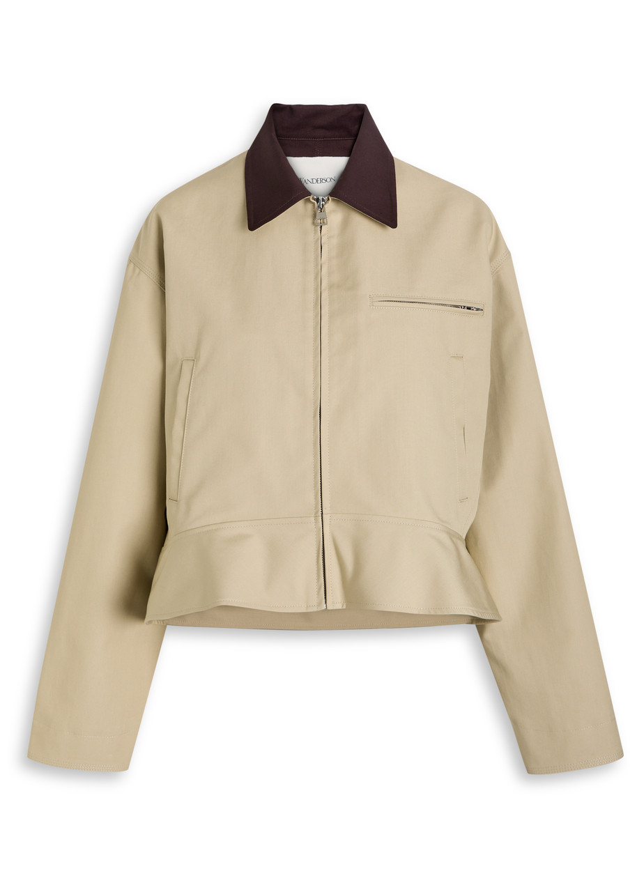 JW ANDERSON Peplum cotton jacket | Harvey Nichols