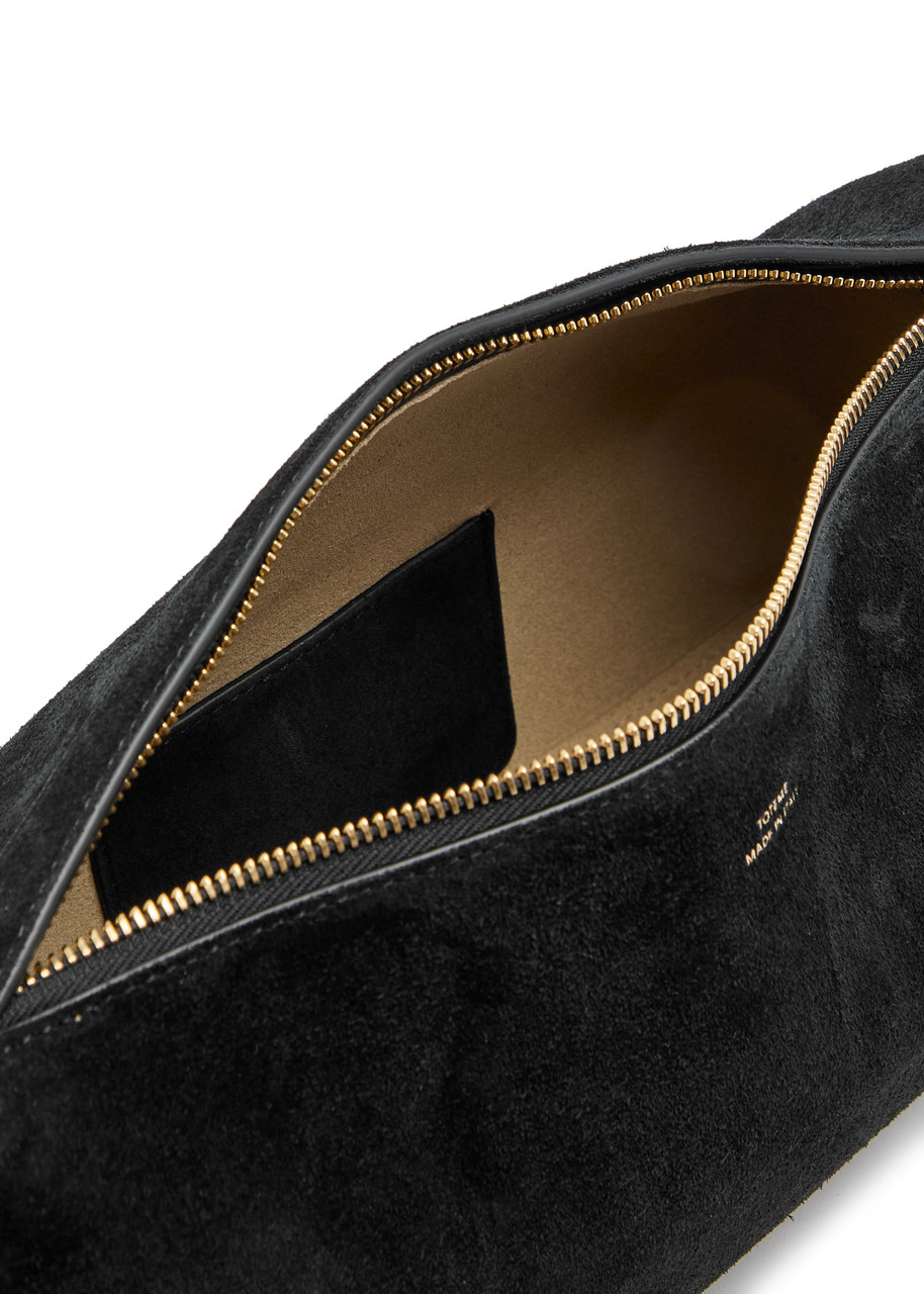 TOTEME Scoop suede clutch | Harvey Nichols
