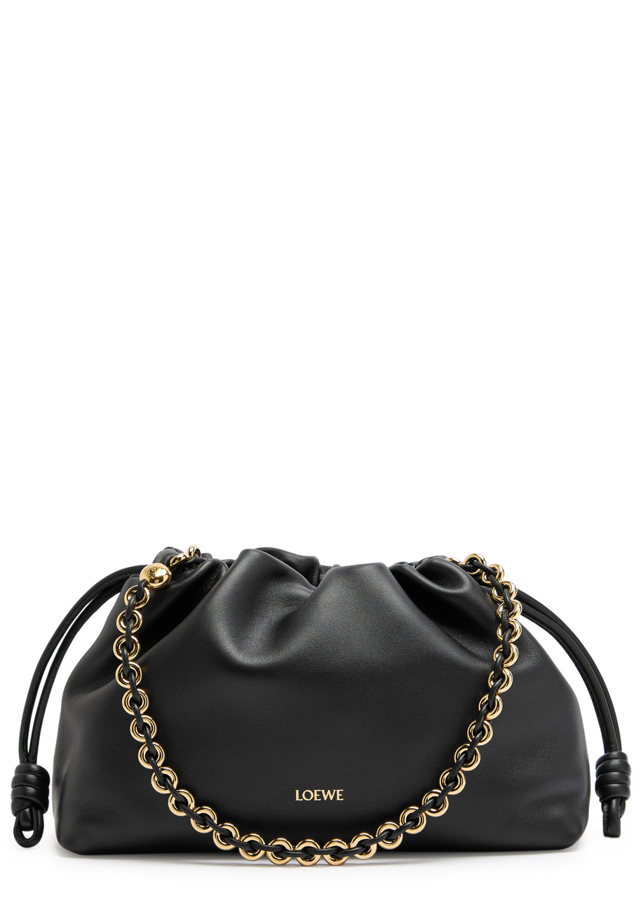 LOEWE Flamenco medium leather clutch | Harvey Nichols