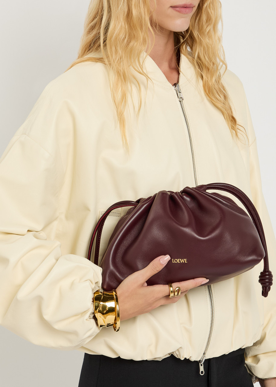 ハムコ LOEWE Flamenco medium leather clutch | Harvey Nichols