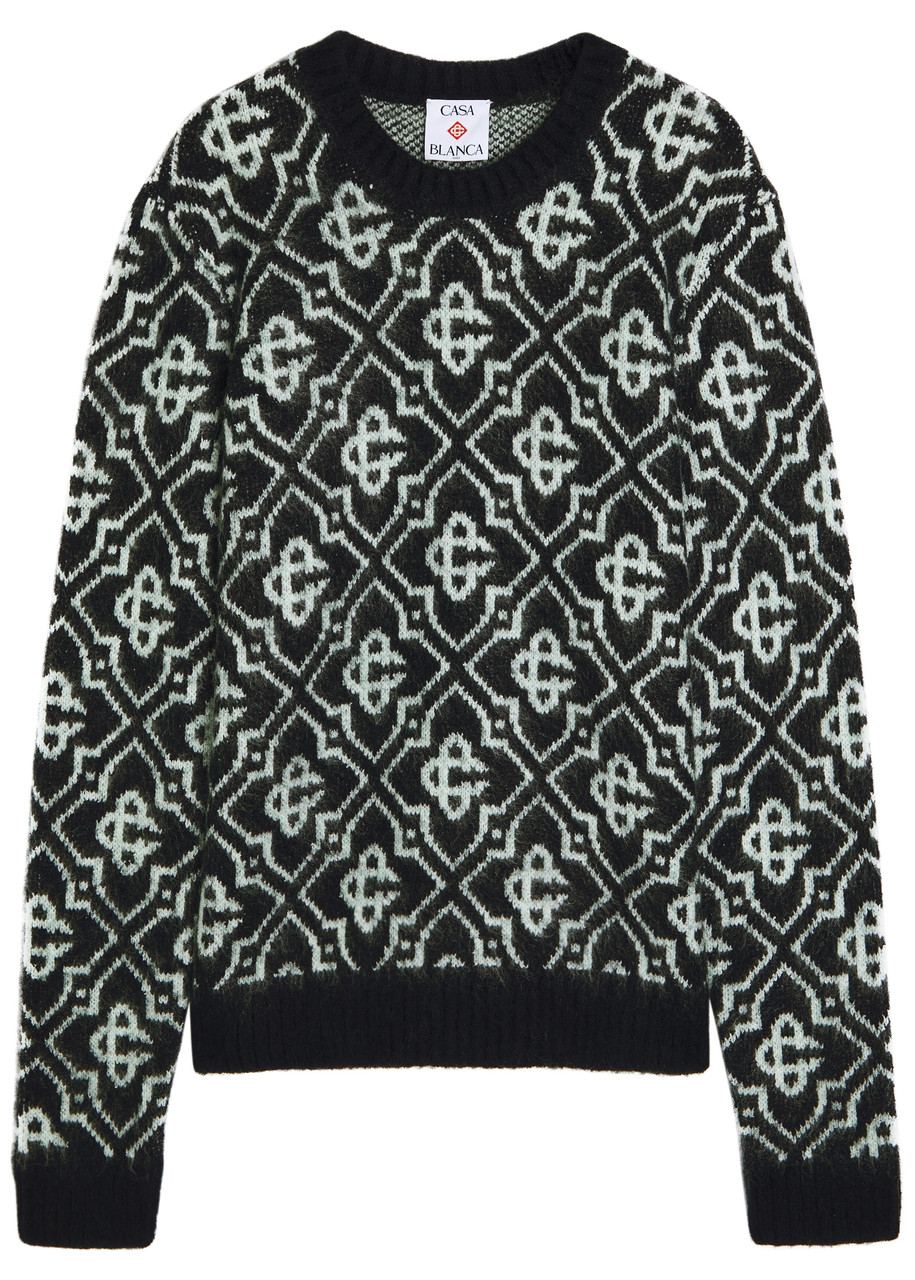 Casablanca ロゴ入りニット Buy Casablanca Knit Logo Sweater 'Light Blue' - MS22 KW 139