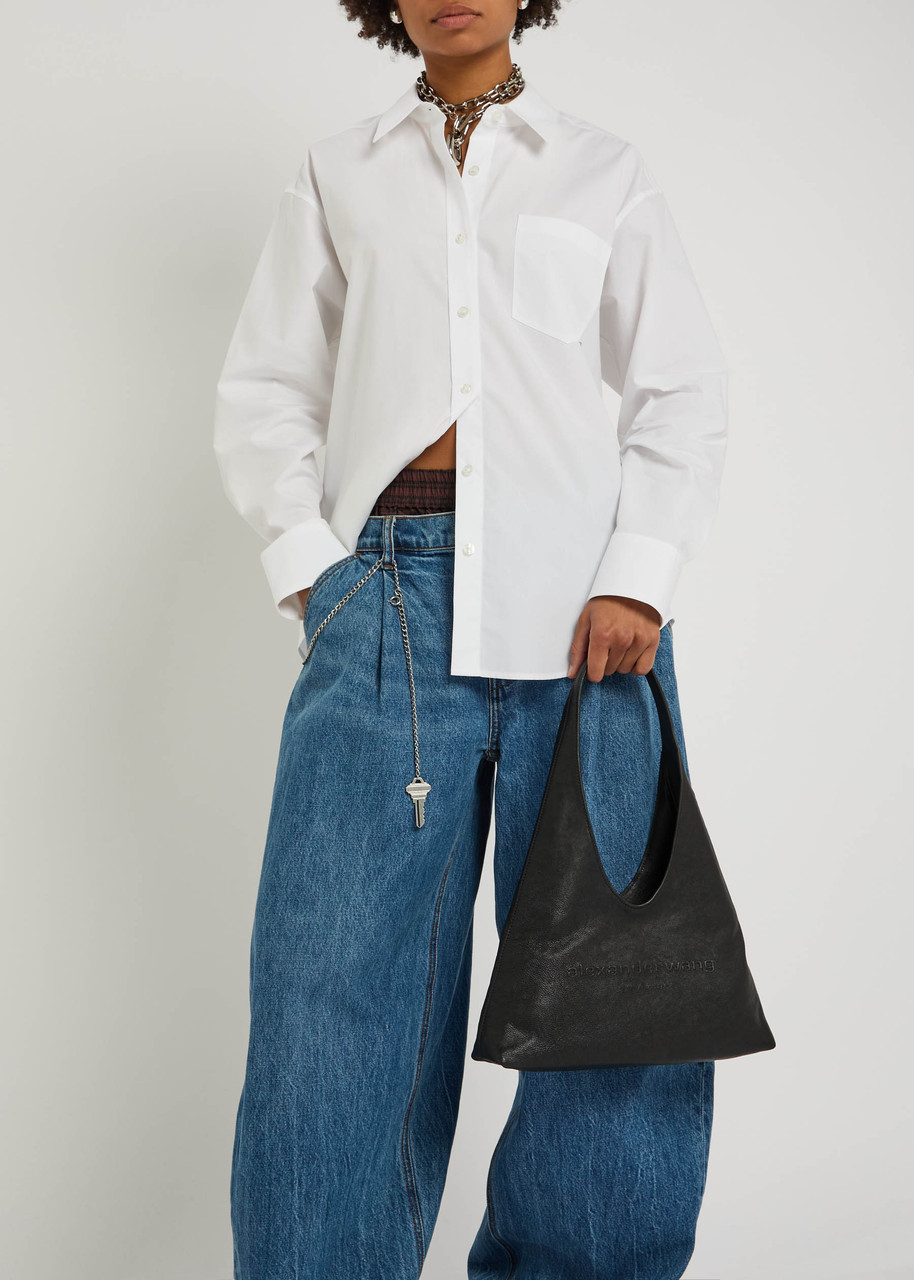 ALEXANDER WANG Pike small leather shoulder bag | Harvey Nichols ALEXANDER WANG Pike small leather shoulder bag | Harvey Nichols