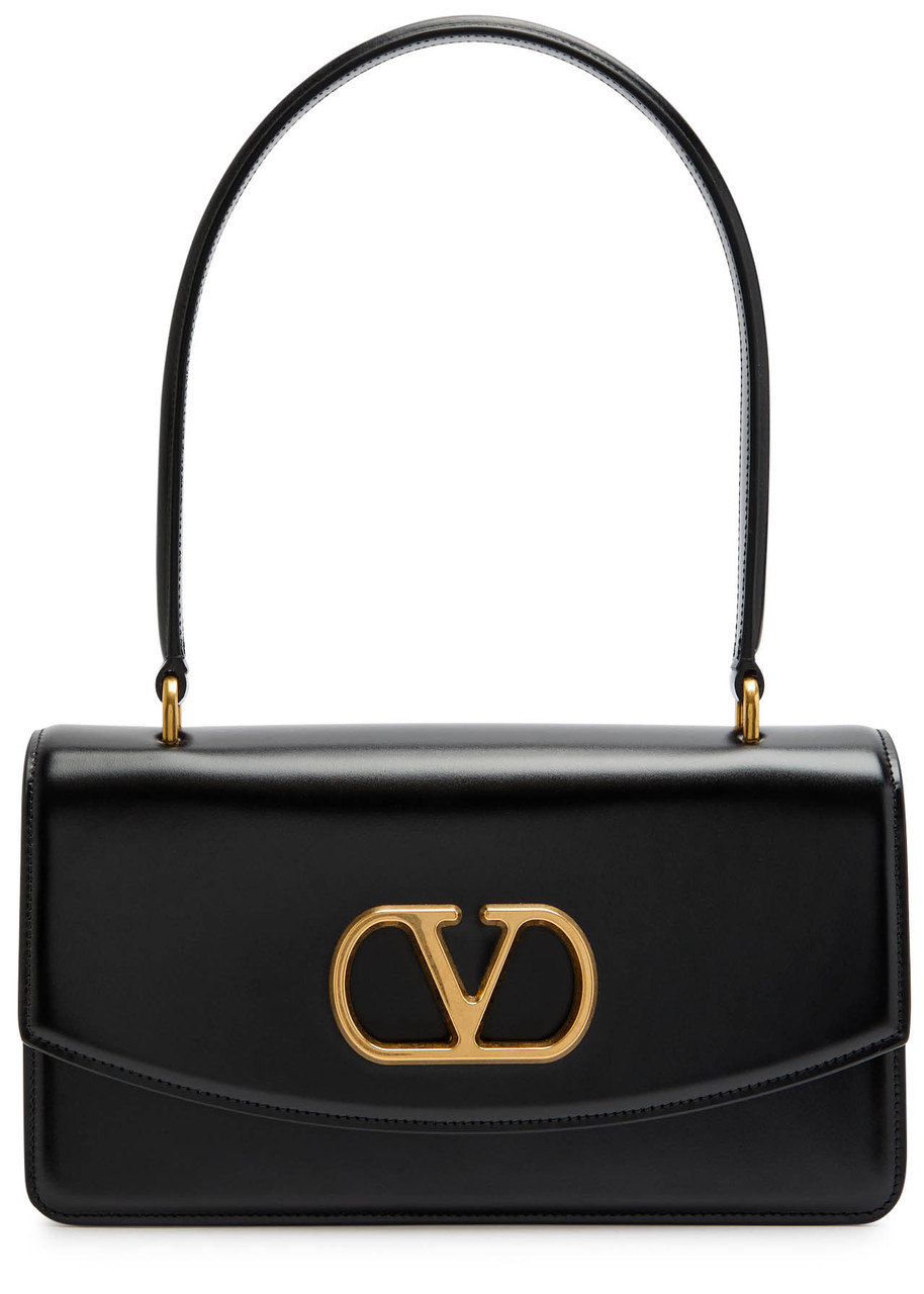 valentino garavani vlogo flap leather shoulder bag