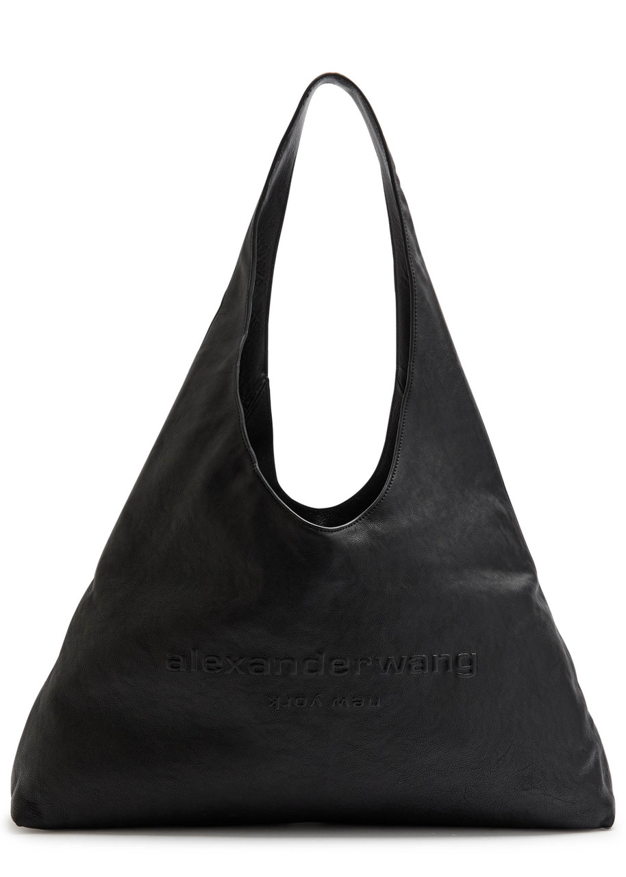 トートバッグ ALEXANDER WANG Black Leather Large Pike Shoulder Bag ALEXANDER WANG Pike large leather shoulder bag | Harvey Nichols