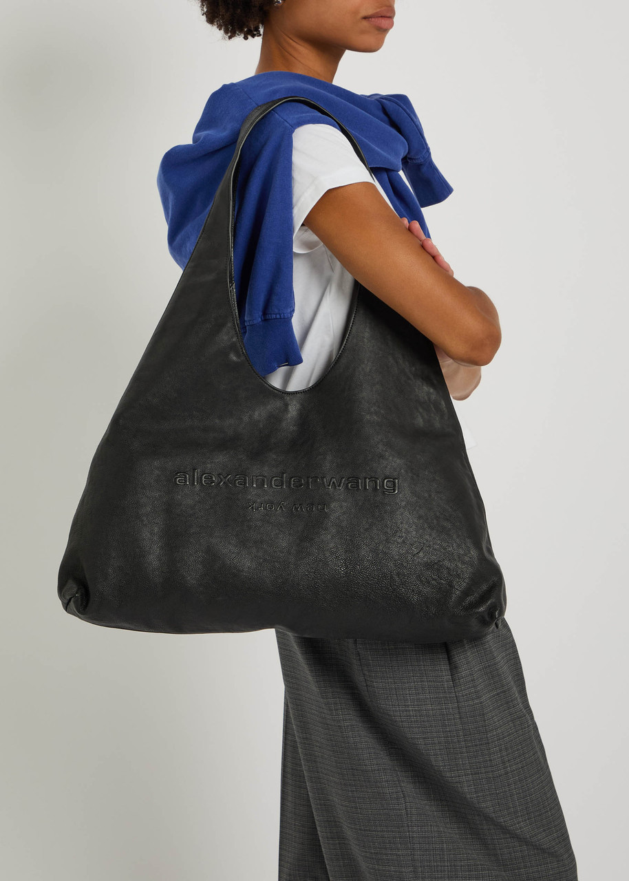 トートバッグ ALEXANDER WANG Black Leather Large Pike Shoulder Bag ALEXANDER WANG Pike large leather shoulder bag | Harvey Nichols