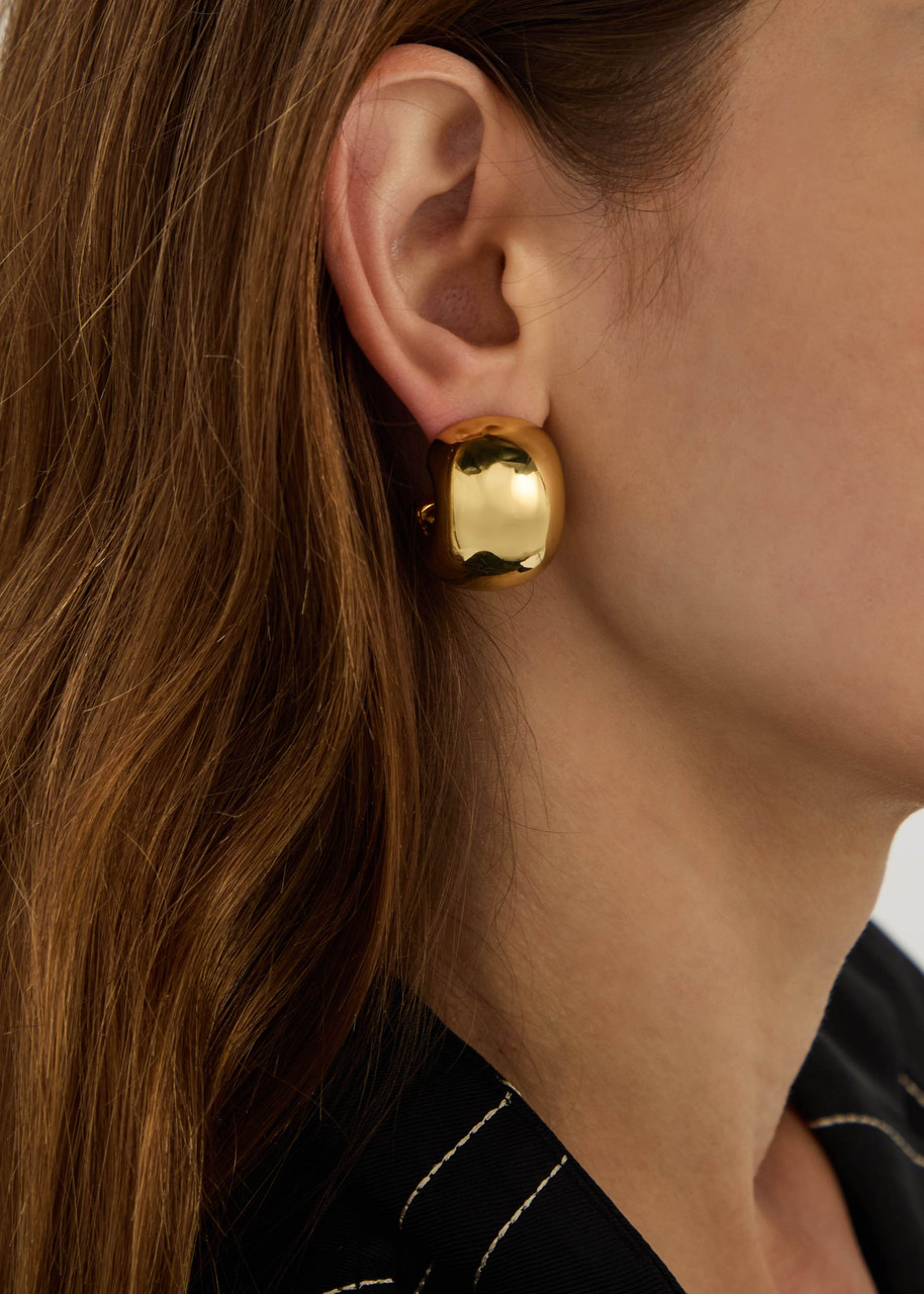 JENNY BIRD Gemma 14kt gold-plated hoop earrings | Harvey Nichols