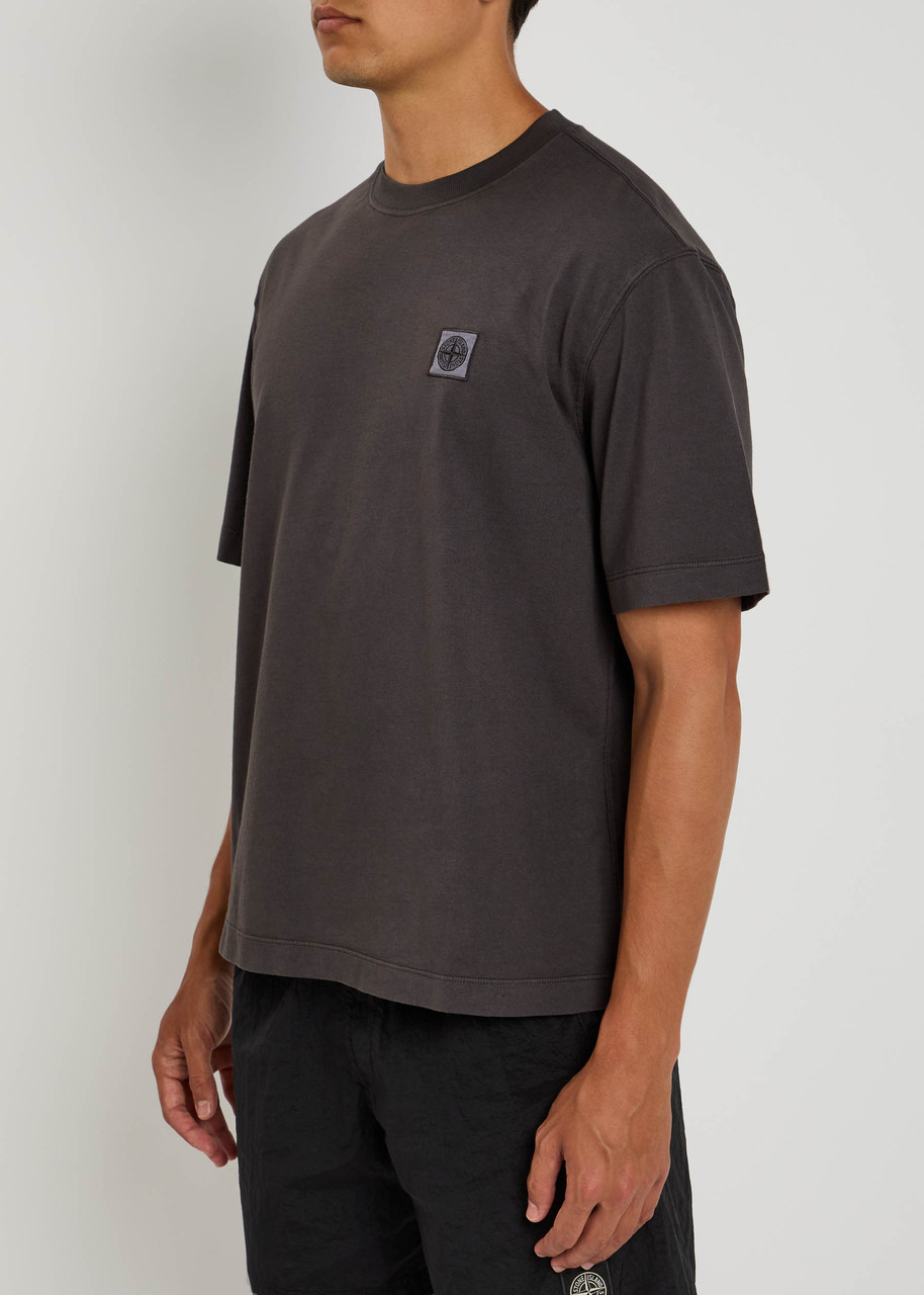 STONE ISLAND Logo cotton T-shirt | Harvey Nichols