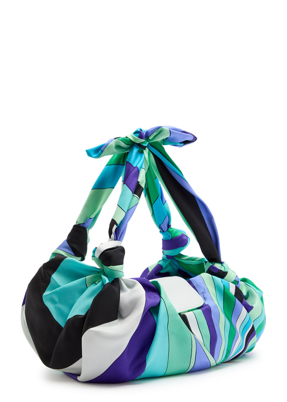 PUCCI Emilio printed silk-twill shoulder bag | Harvey Nichols