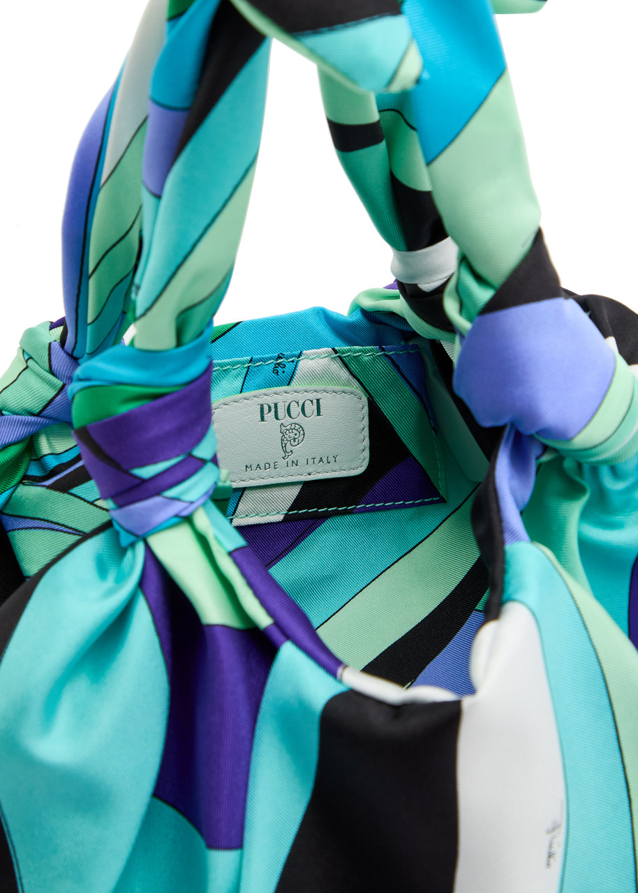 PUCCI Emilio printed silk-twill shoulder bag | Harvey Nichols