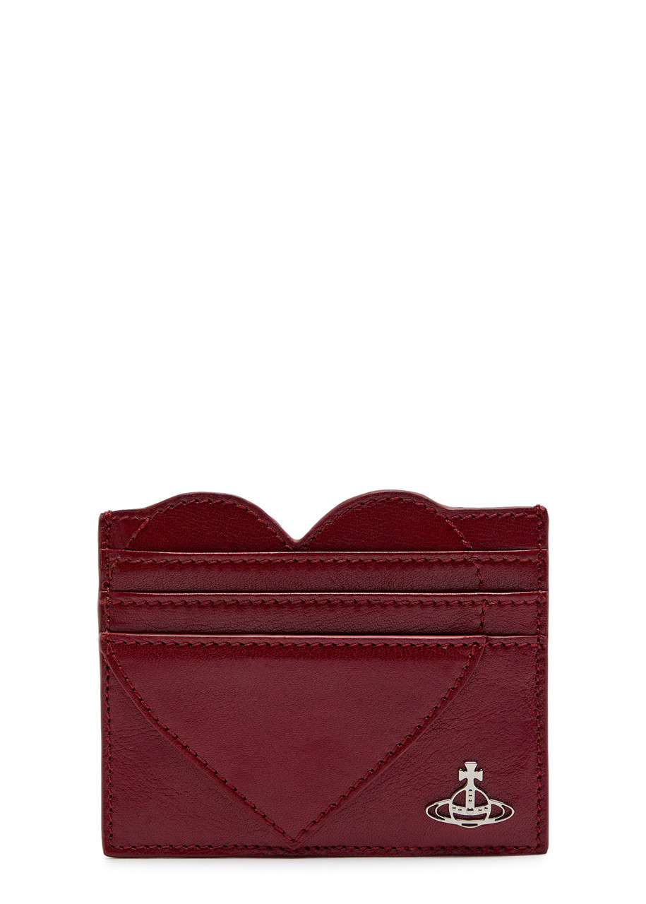 VIVIENNE WESTWOOD Heart grained leather card holder | Harvey Nichols