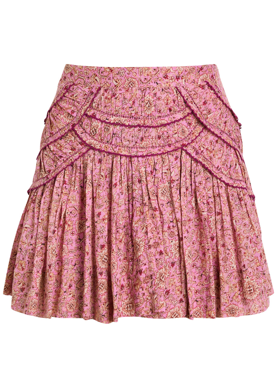 ミニスカート Marant Etoile Ceola Cotton Blend Miniskirt ISABEL MARANT ÉTOILE Ceola printed cotton mini skirt