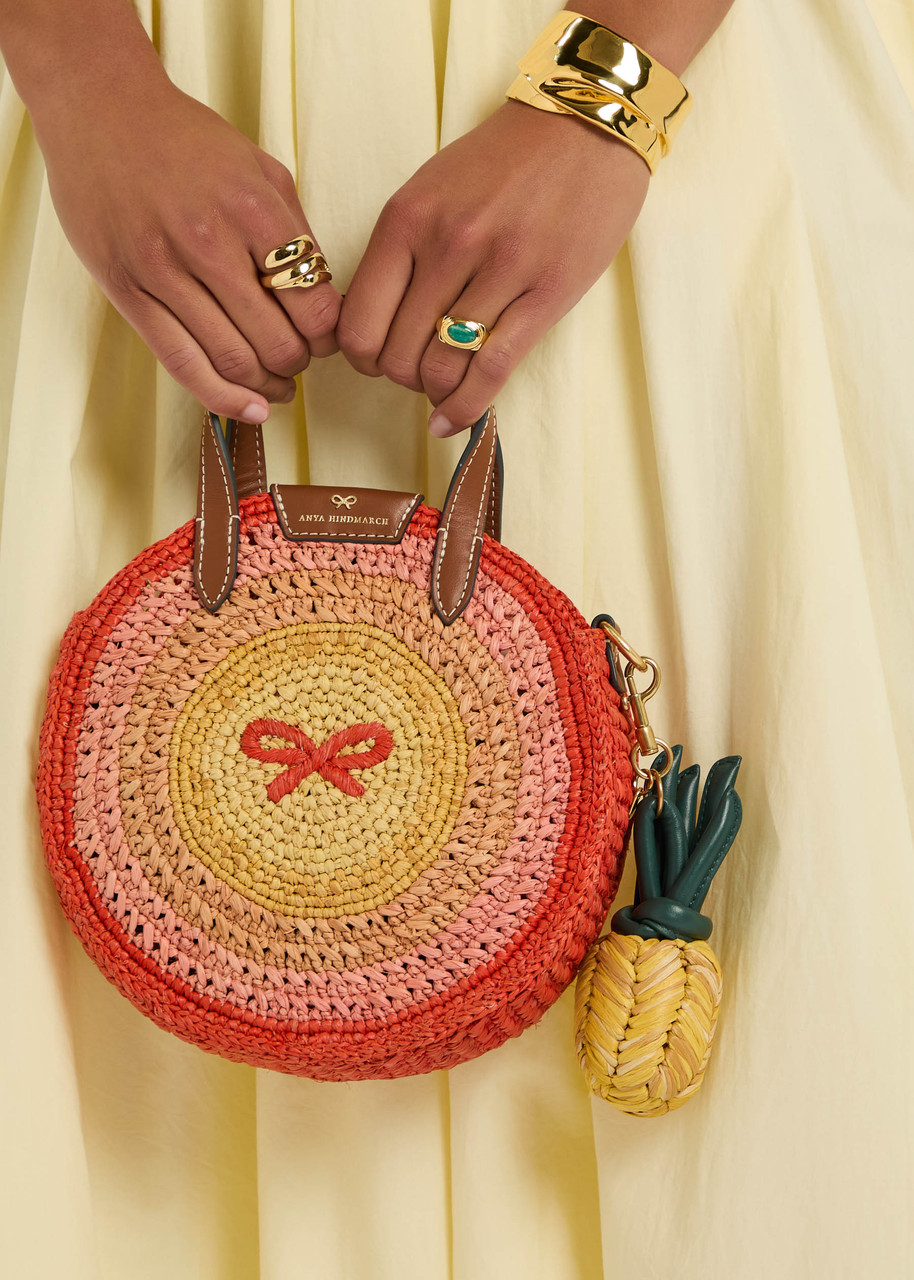 ANYA HINDMARCH Pineapple raffia bag charm Harvey Nichols - Main Image