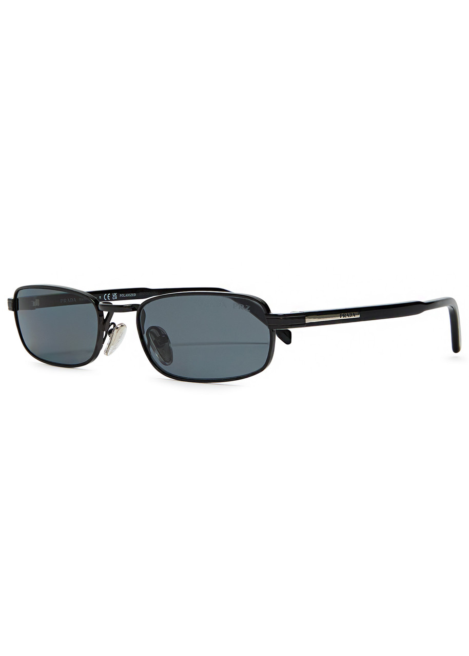 PRADA Narrow rectangle-frame sunglasses | Harvey Nichols