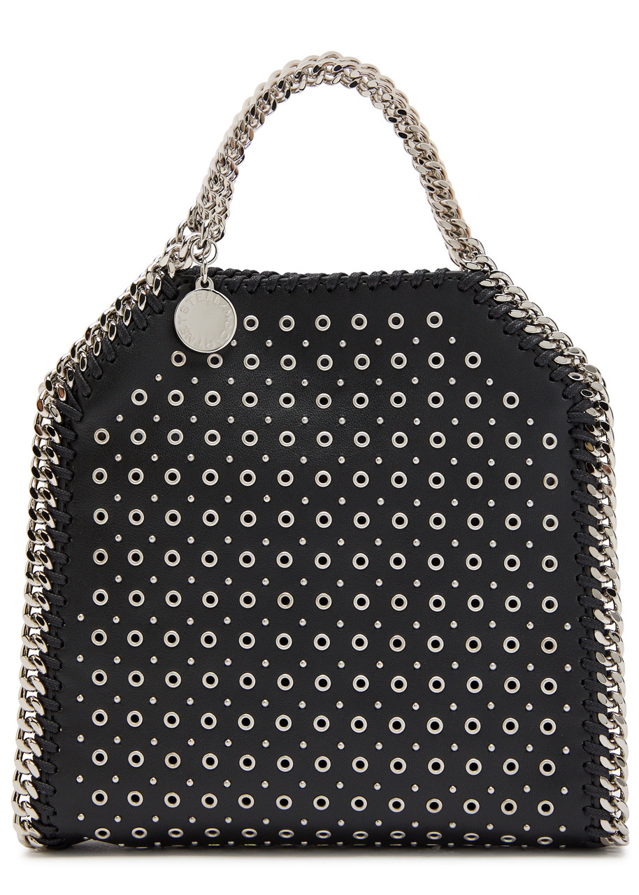 STELLA MCCARTNEY Falabella eyelet faux leather top handle bag