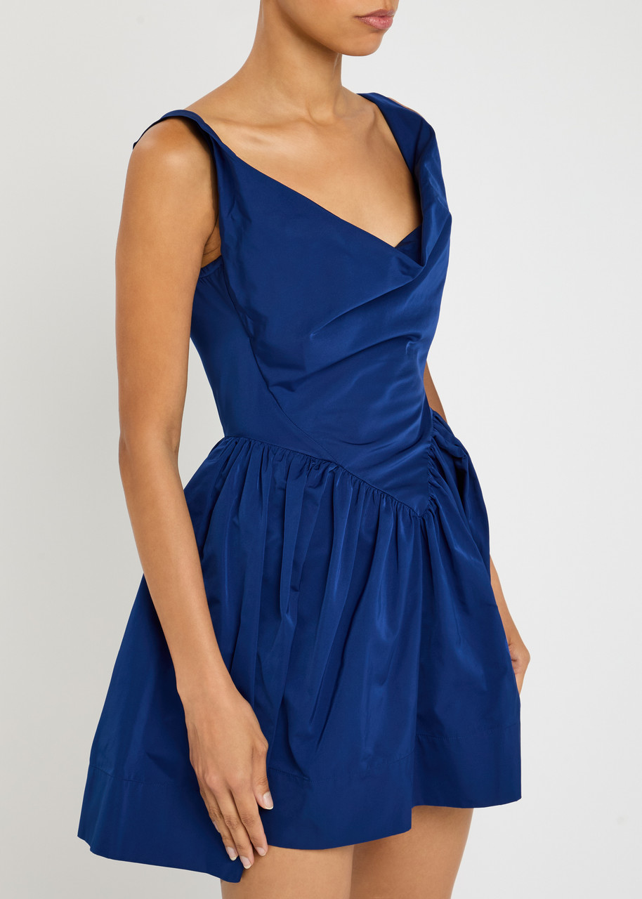 VIVIENNE WESTWOOD Mini Sunday draped taffeta mini dress