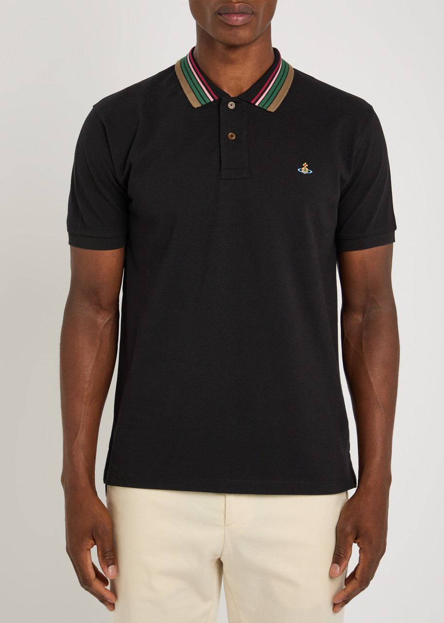 VIVIENNE WESTWOOD Classic logo piqué cotton polo shirt | Harvey