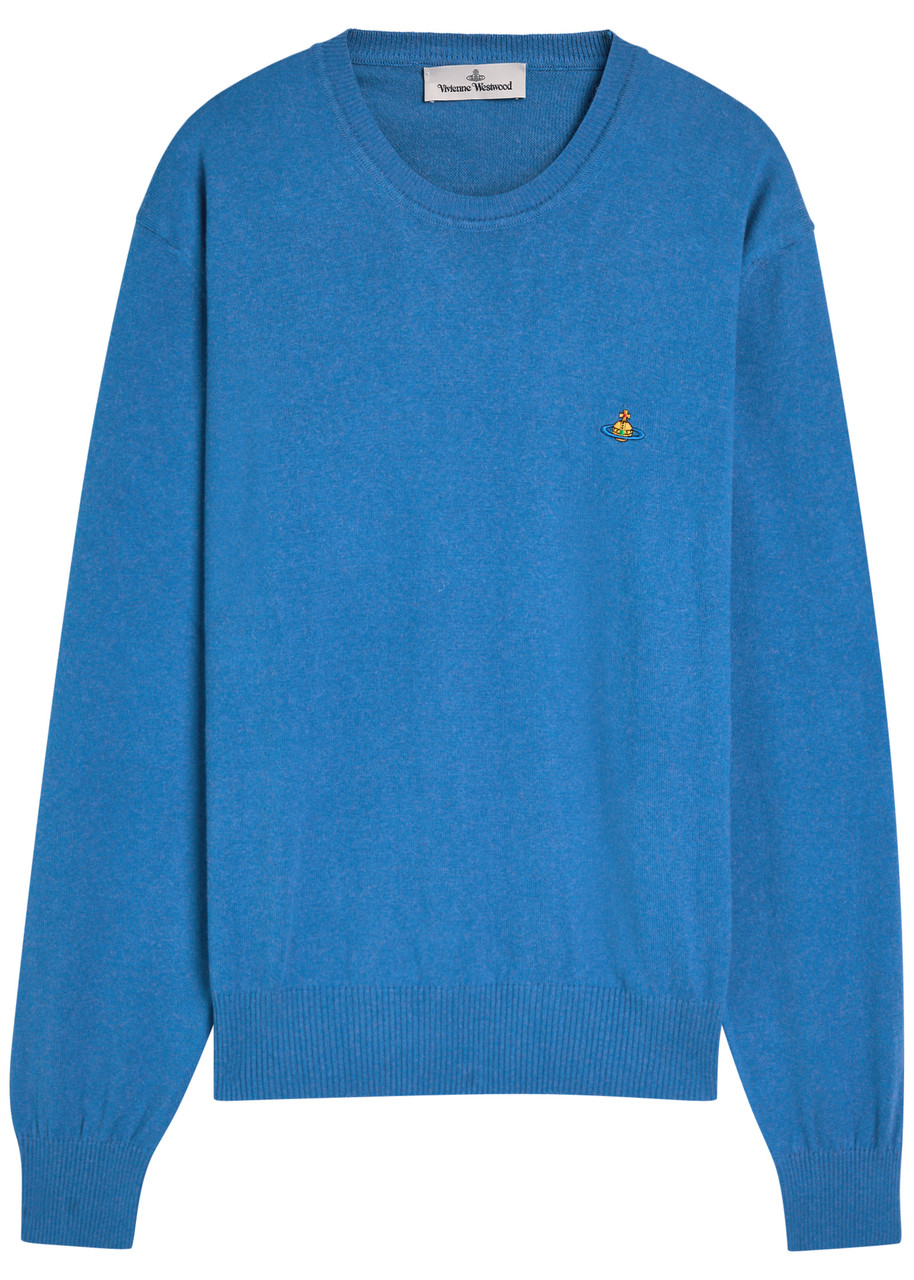 VIVIENNE WESTWOOD Alex logo wool and cashmere-blend jumper