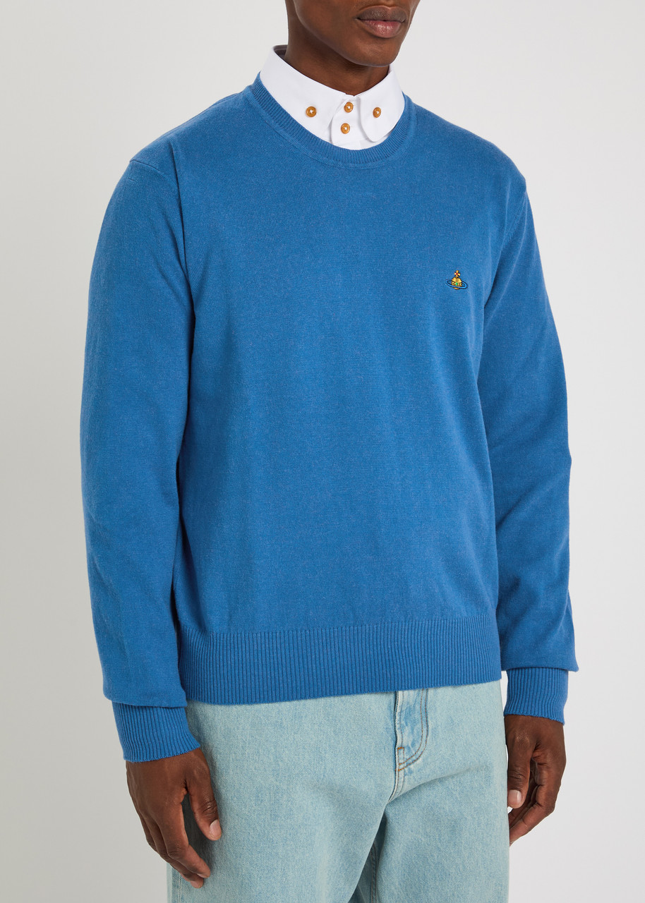 VIVIENNE WESTWOOD Alex logo wool and cashmere-blend jumper