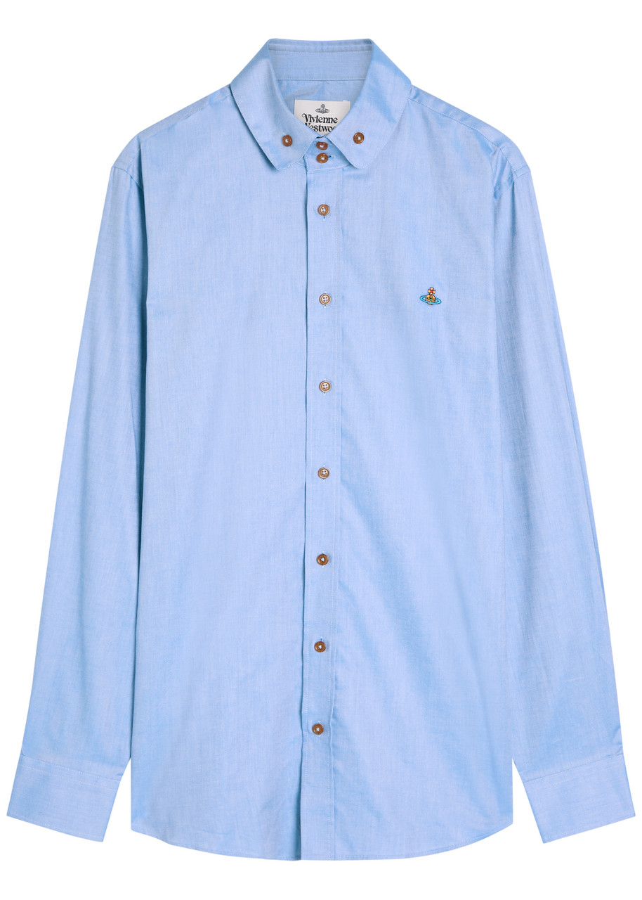 VIVIENNE WESTWOOD Krall logo-embroidered cotton shirt | Harvey Nichols