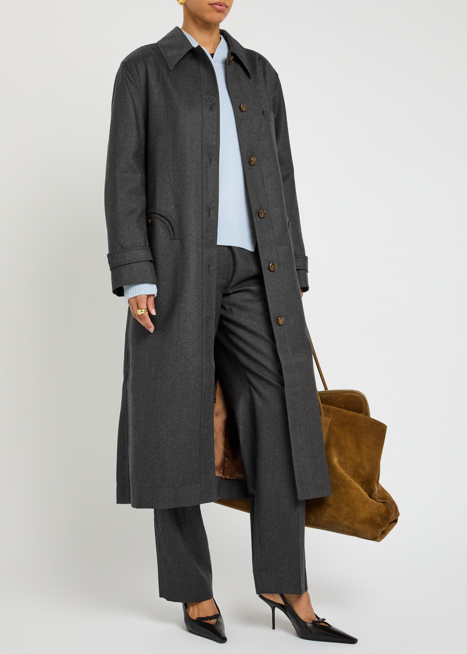 BLAZE MILANO Basotto belted wool trench coat | Harvey Nichols
