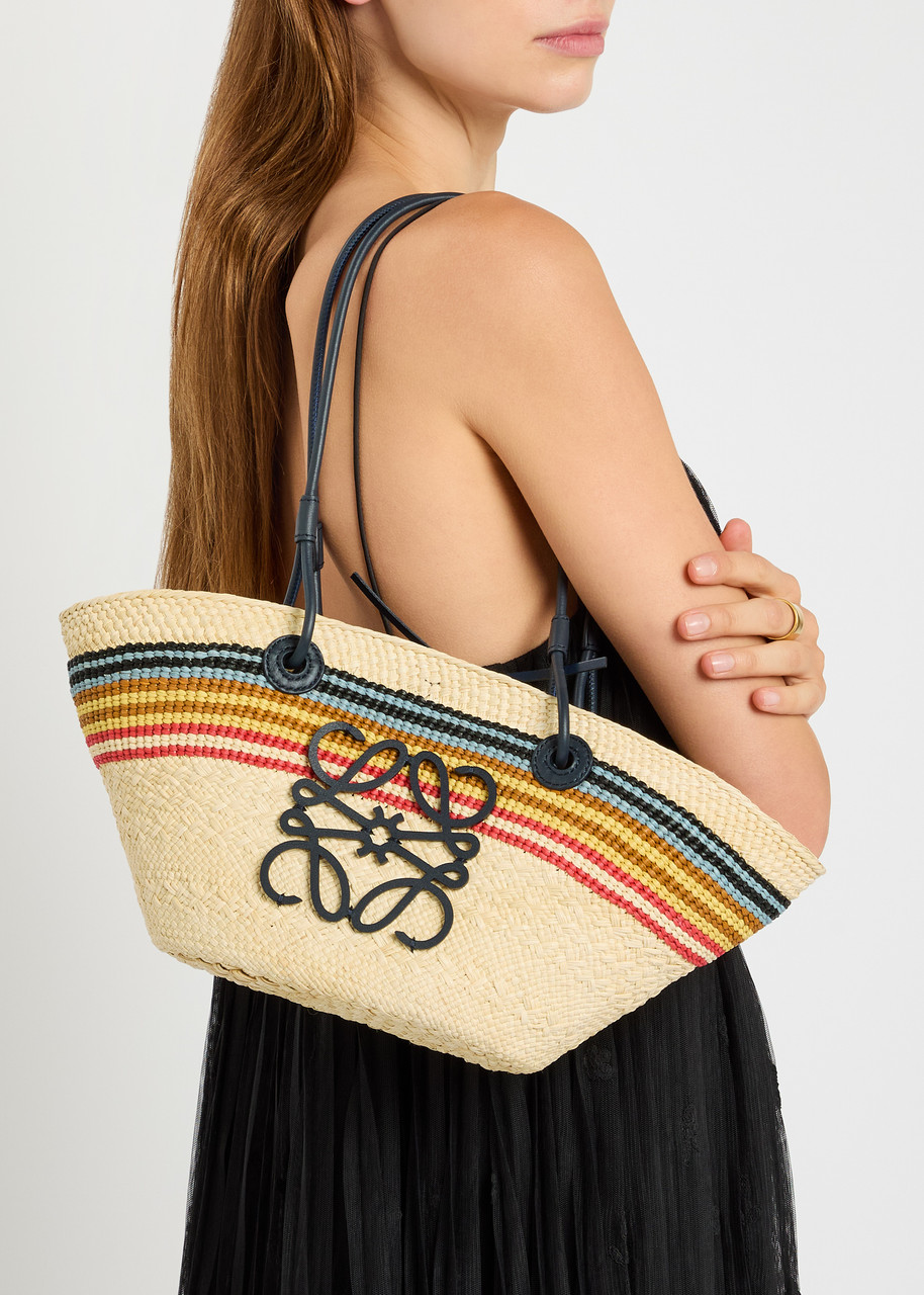 LOEWE X Paula's Ibiza Anagram raffia basket bag | Harvey Nichols