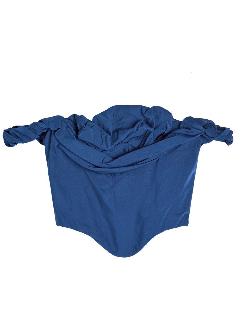 VIVIENNE WESTWOOD Chichi Corset draped taffeta crop top | Harvey
