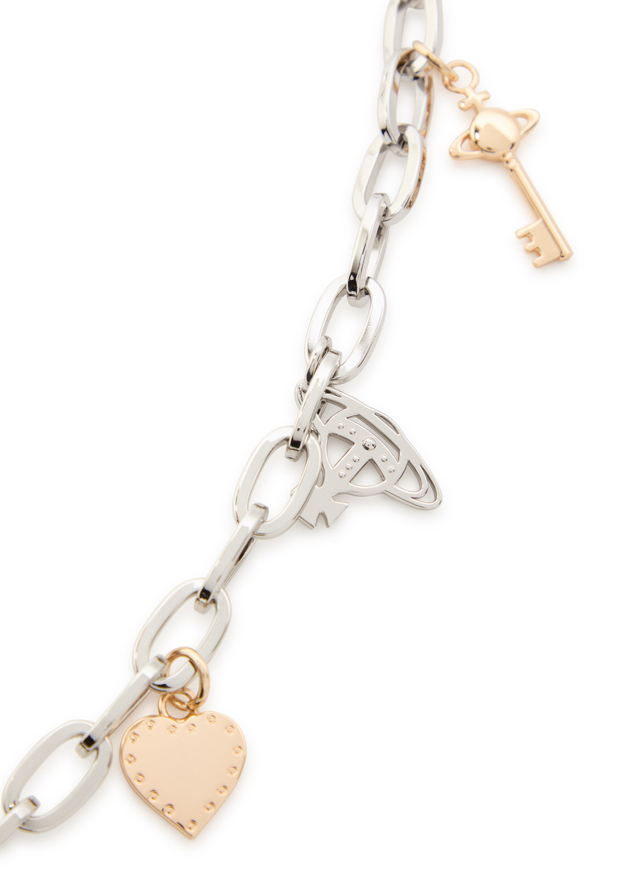 VIVIENNE WESTWOOD Multi Charm two-tone chain belt | Harvey Nichols