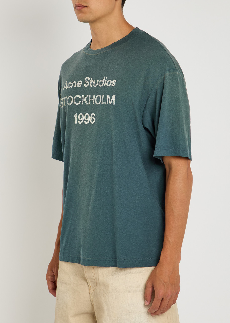 ACNE STUDIOS Logo cotton-blend T-shirt | Harvey Nichols