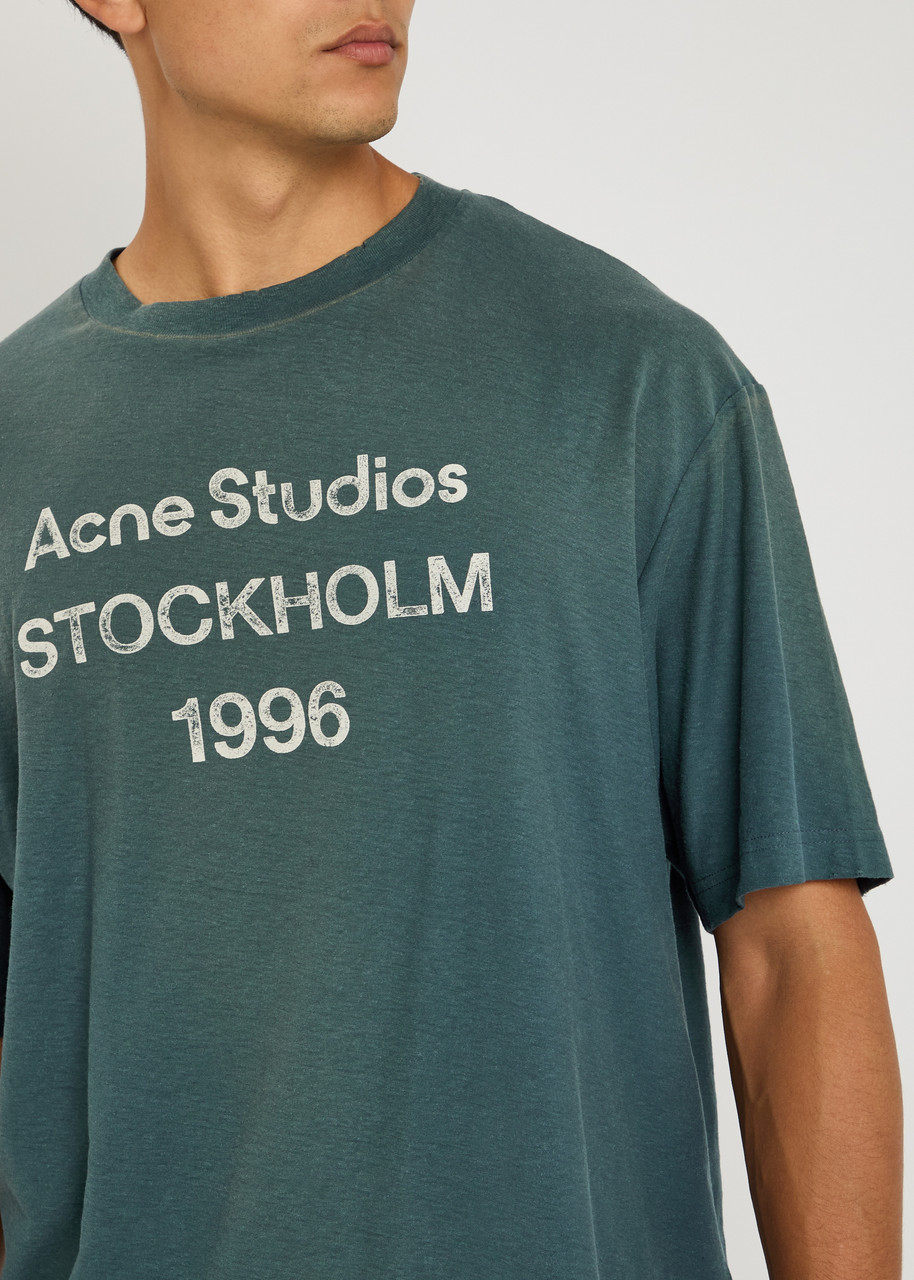 ACNE STUDIOS Logo cotton-blend T-shirt | Harvey Nichols