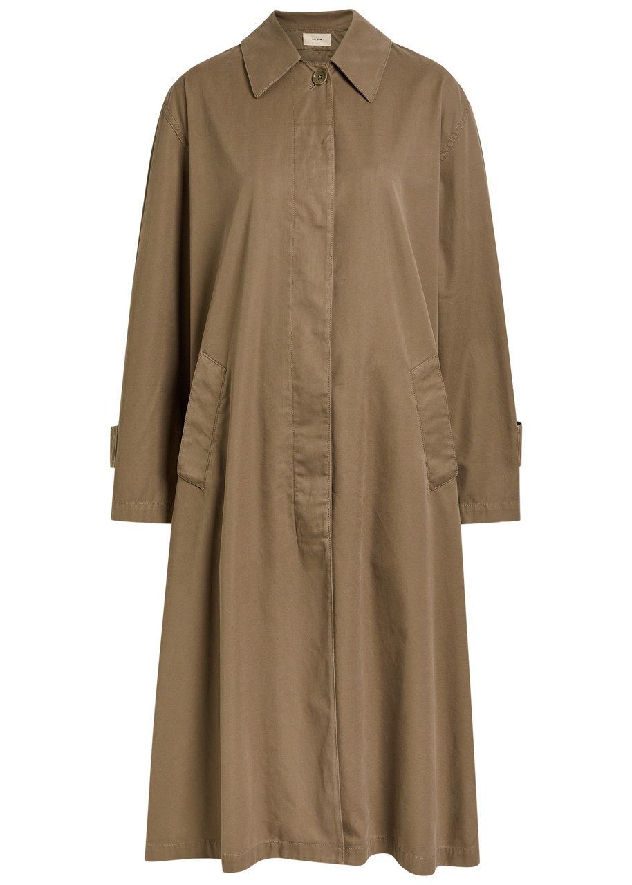 THE ROW Rocco cotton and cashmere-blend coat | Harvey Nichols THE ROW Rocco cotton and cashmere-blend coat | Harvey Nichols