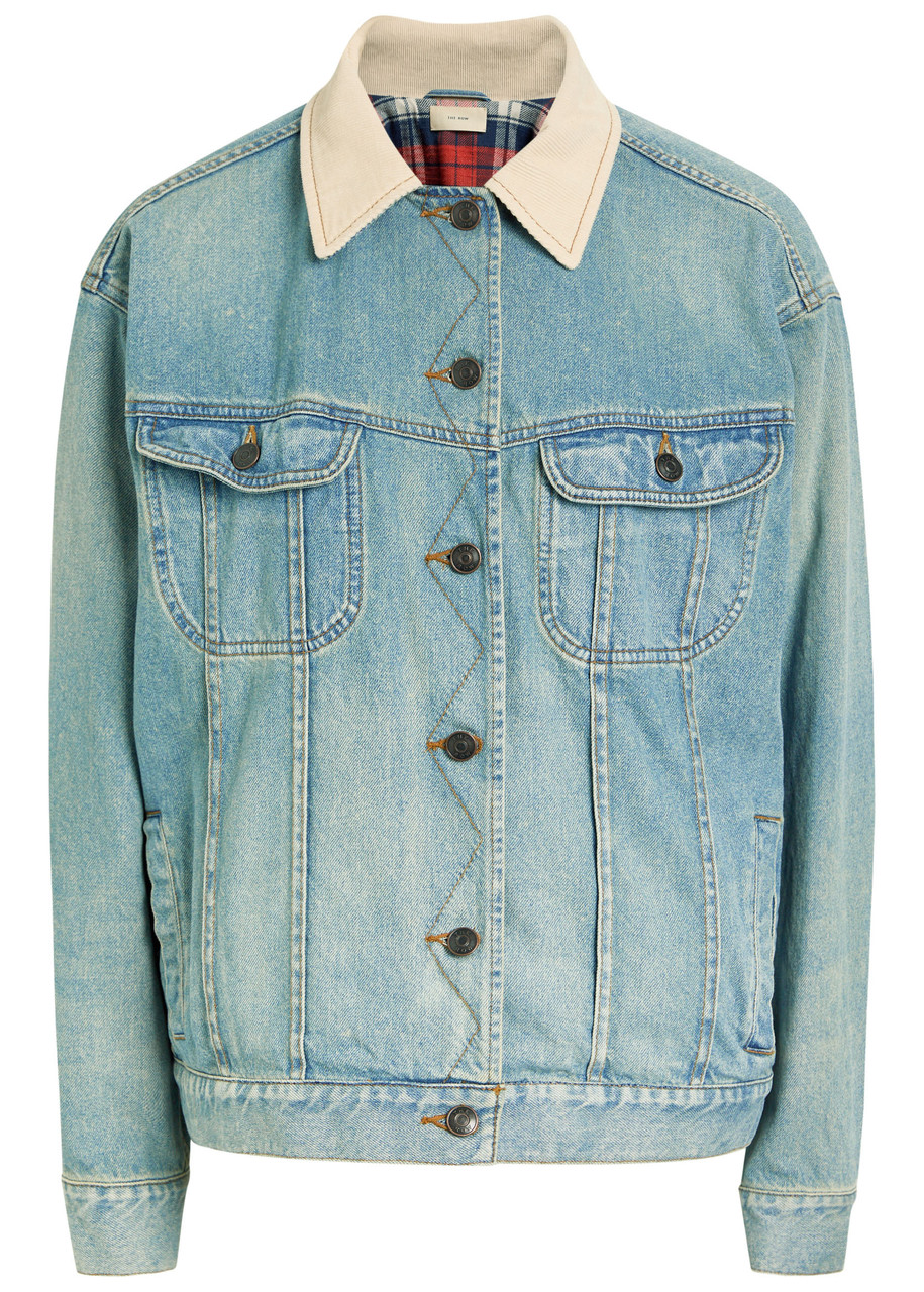 THE ROW Jorelle panelled denim jacket | Harvey Nichols THE ROW Jorelle panelled denim jacket | Harvey Nichols