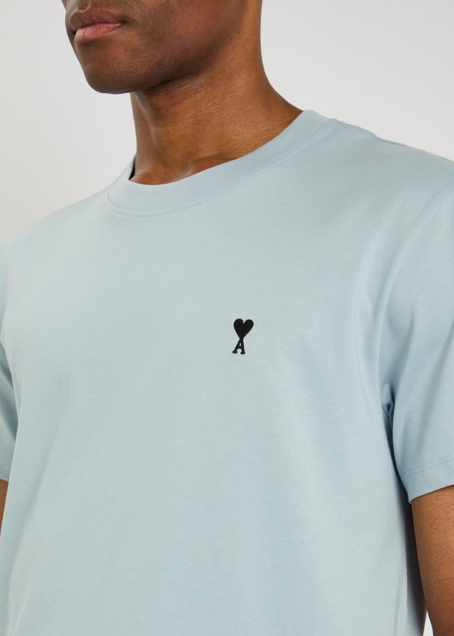 AMI PARIS Logo-embroidered cotton T-shirt | Harvey Nichols