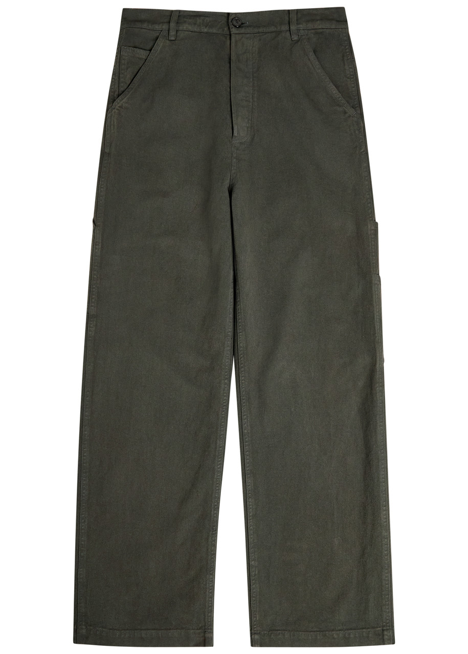 DRIES VAN NOTEN Pickerby wide-leg cotton trousers | Harvey Nichols