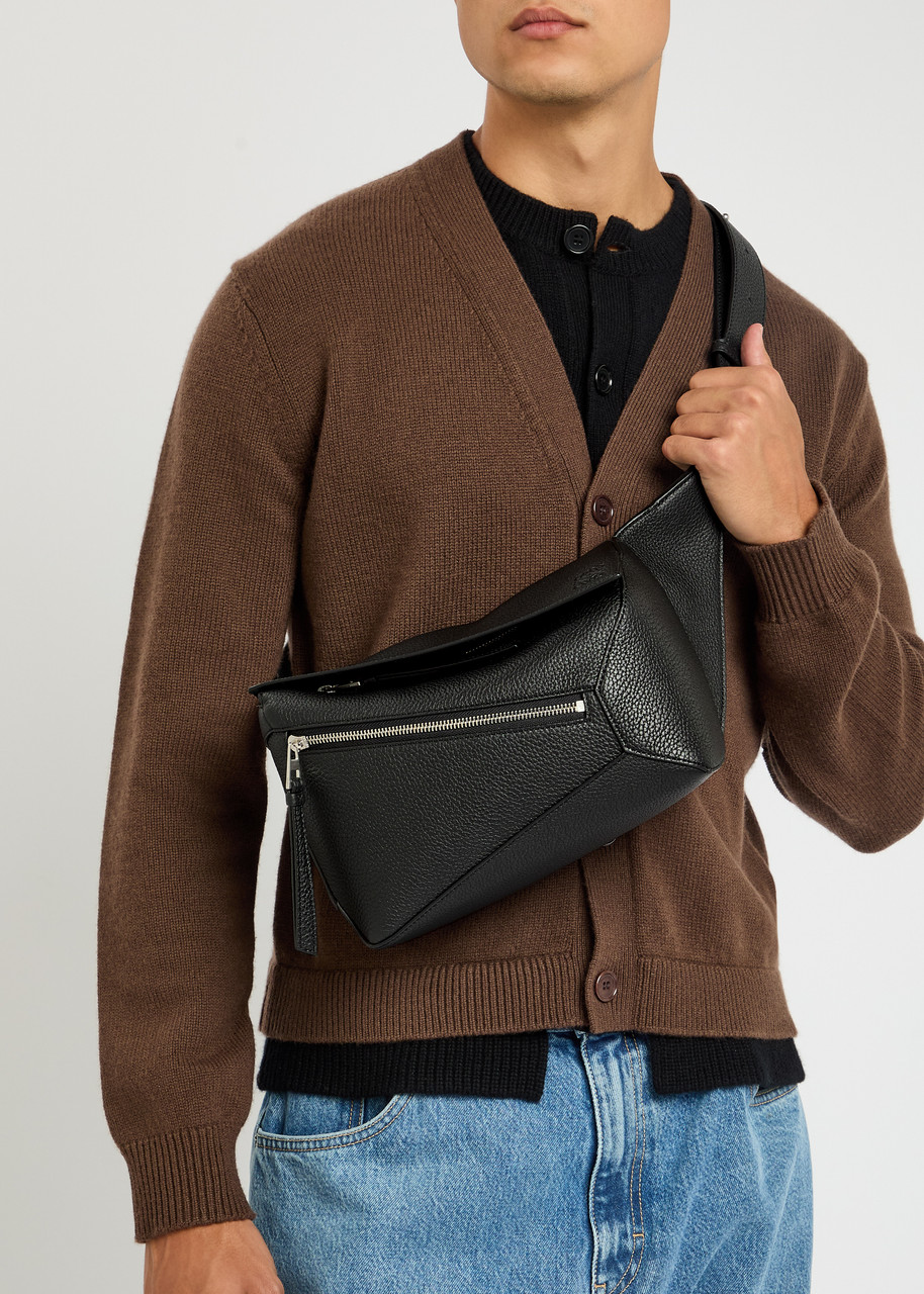 LOEWE Puzzle Edge small leather belt bag | Harvey Nichols
