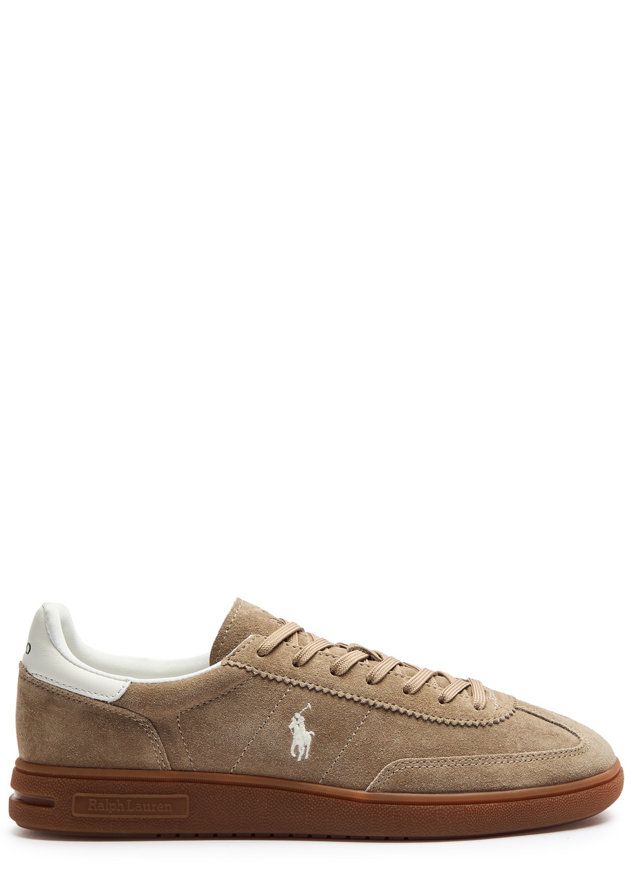 POLO RALPH LAUREN Bedford panelled suede sneakers Harvey Nichols