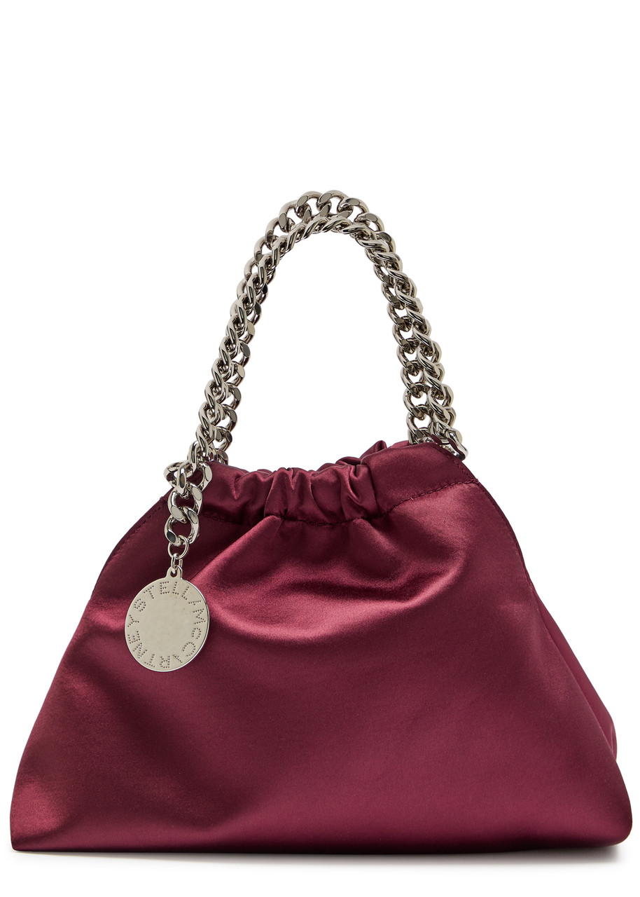 STELLA MCCARTNEY Falabella drawstring satin cross-body bag
