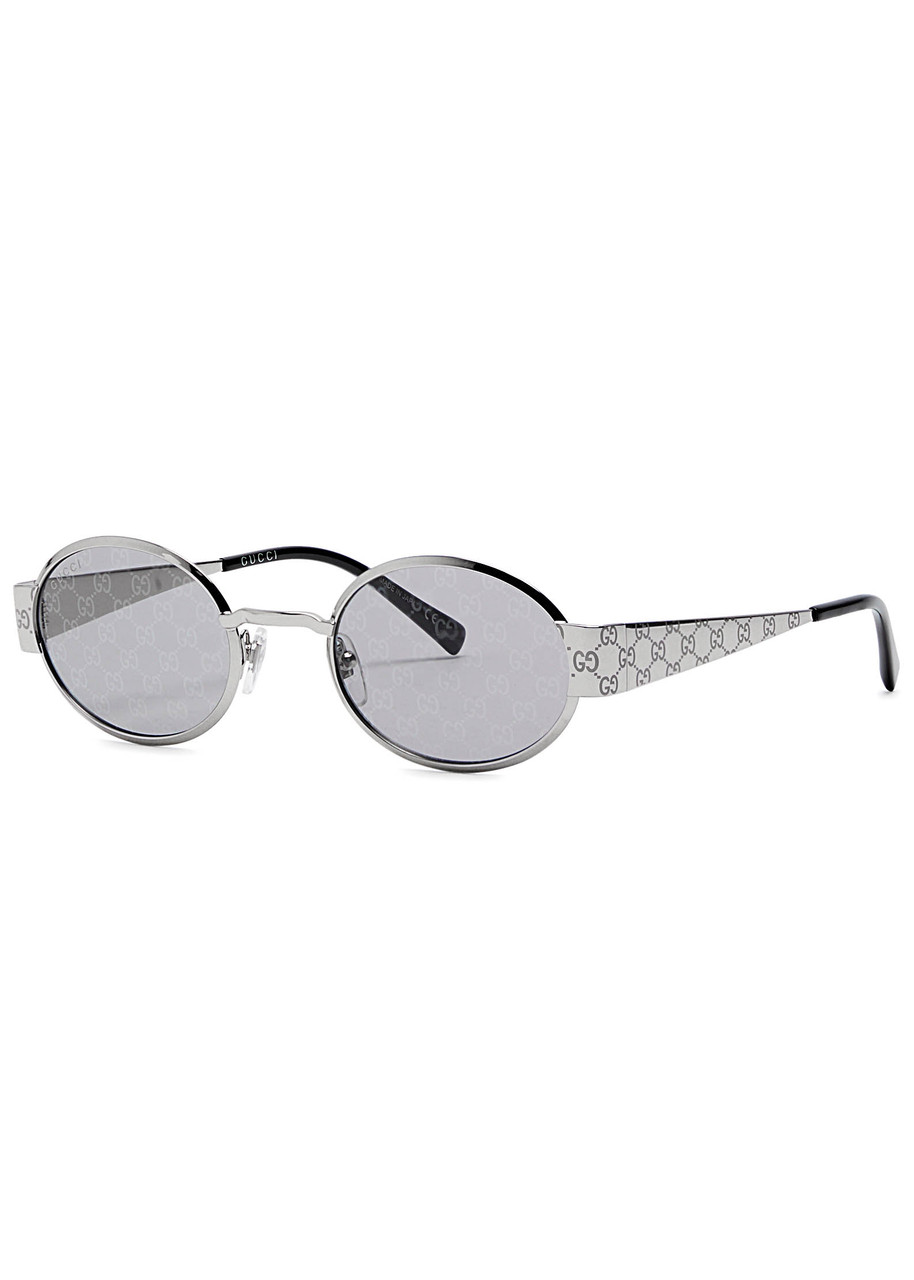 GUCCI Rimless oval-frame sunglasses | Harvey Nichols