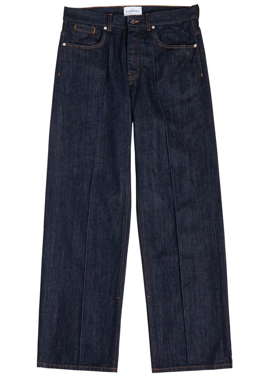 デニム・ジーパン Givenchy Wide Leg Denim Jeans GIVENCHY Wide-leg jeans | Harvey Nichols