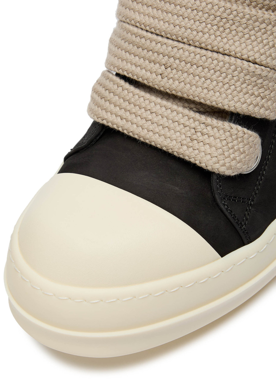 RICK OWENS Jumbolace suede sneakers | Harvey Nichols