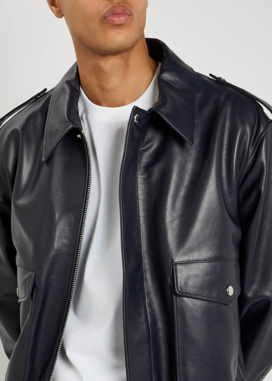GIVENCHY Padded leather bomber jacket | Harvey Nichols