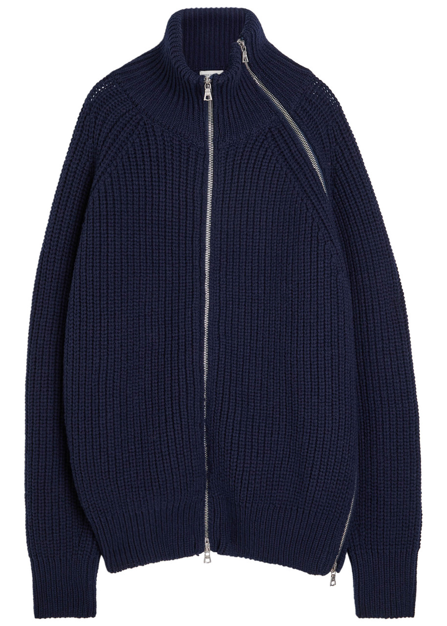 DRIES VAN NOTEN Monty ribbed wool cardigan | Harvey Nichols